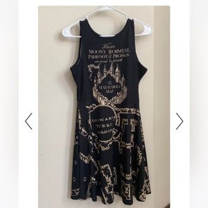 Harry Potter Hot Topic dress XXL Marauders Map